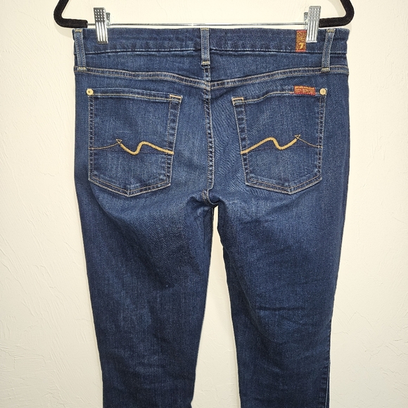 7FAM Jeans Stretch Denim The Skinny Women's Size 31 *Flaw* 7 For All Mankind - Picture 7 of 14